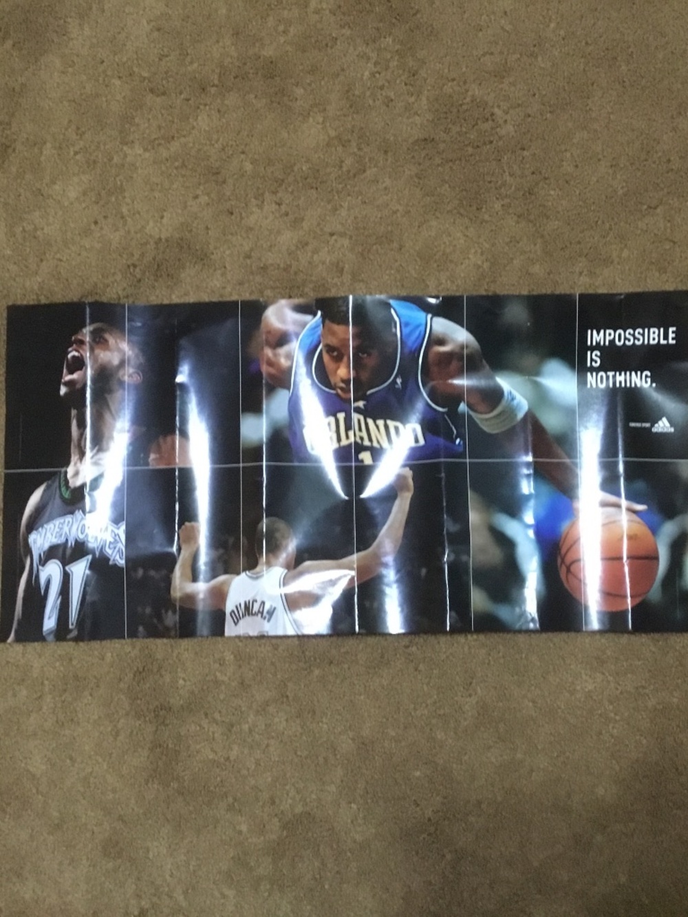 NBA Adidas Poster Impossible Is Nothing.